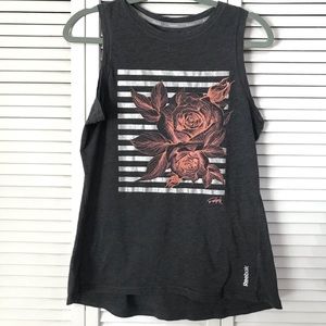 Reebok Floral Graphic Sleeveless T-shirt